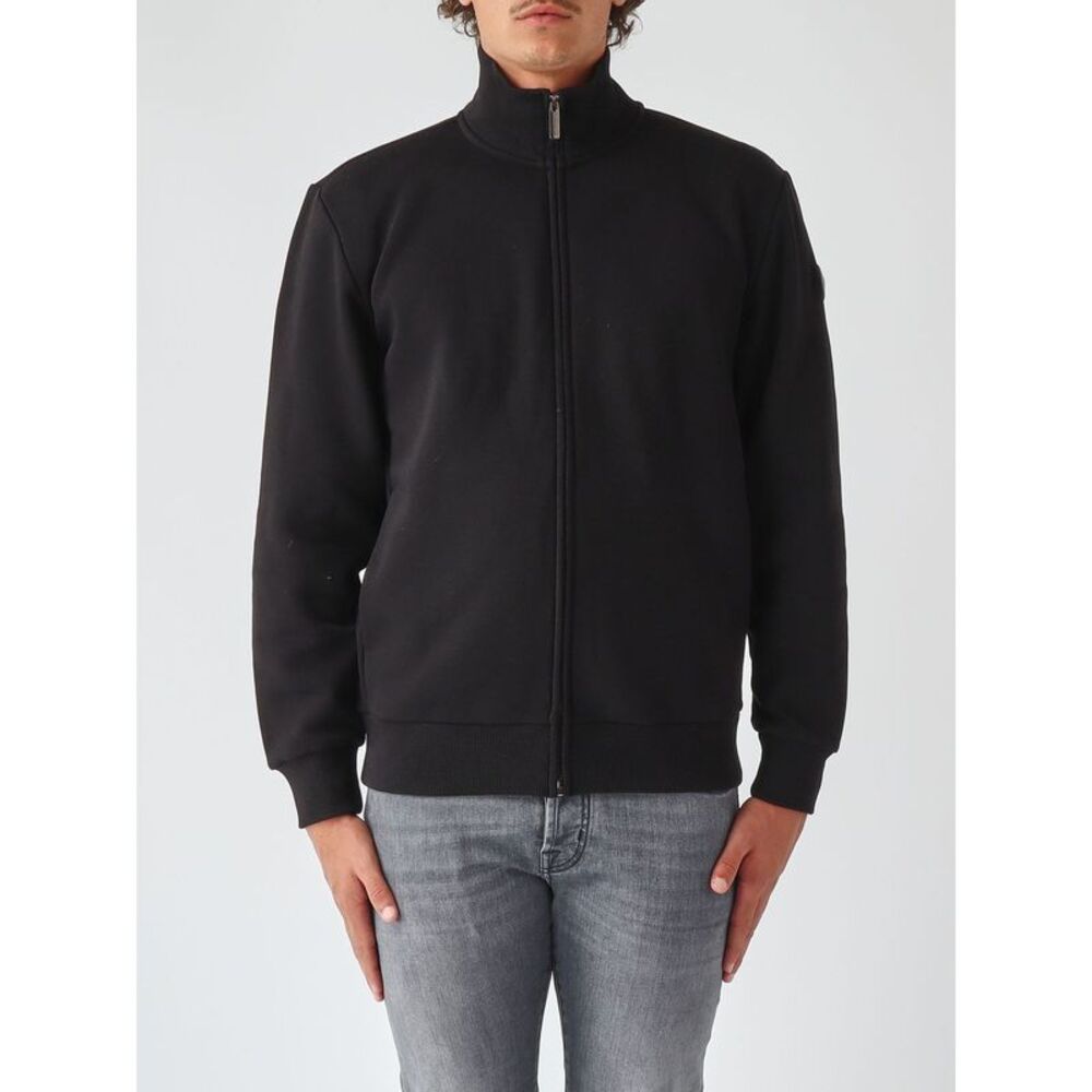 Colmar Men High Neck Full-Zip Cotton Blend Sweatshirt Colmar With Contrast Logo